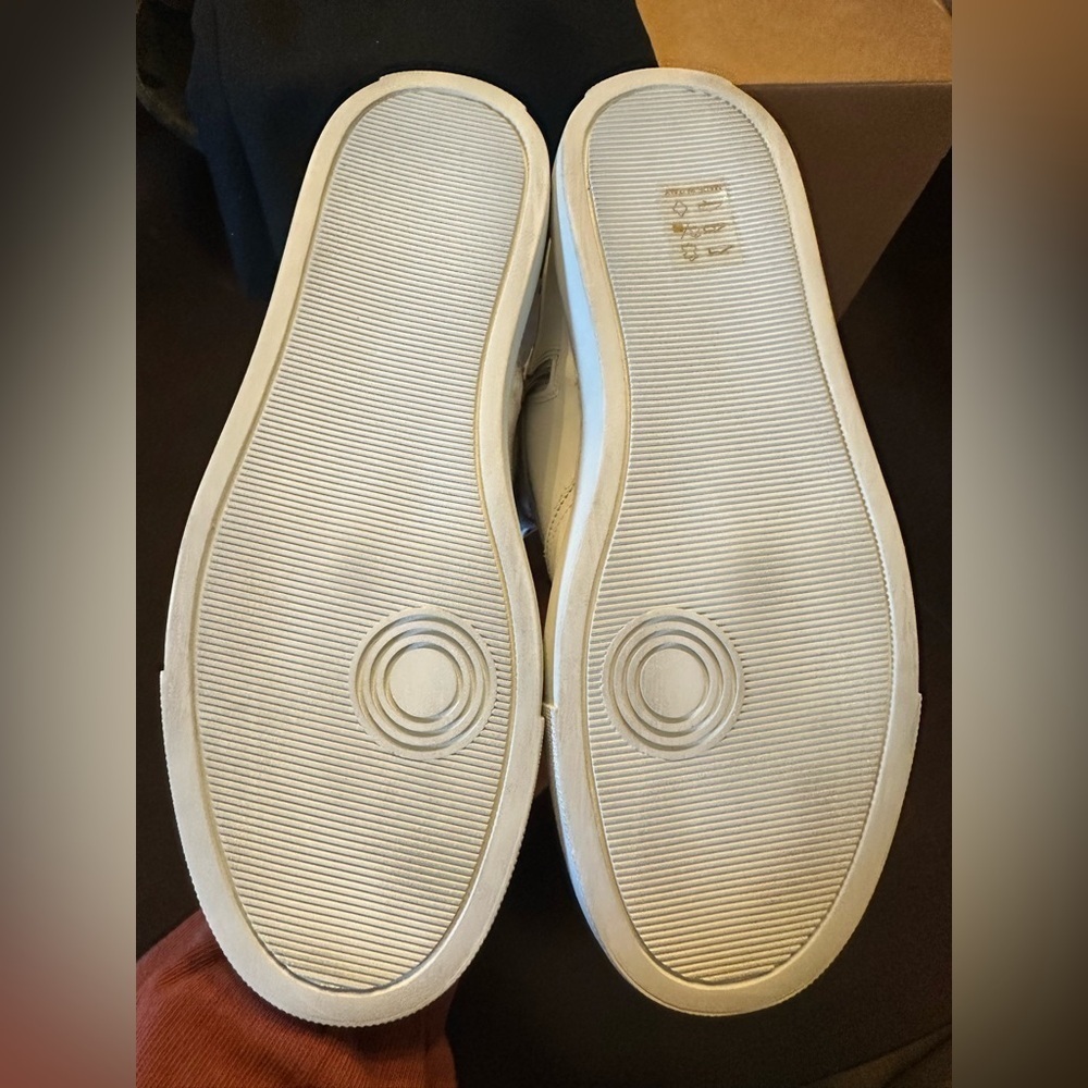 NIB Zadig & Voltaire High Flash Leather High-Top Sneakers Size 39 Blanc White 8 - Picture 8 of 13